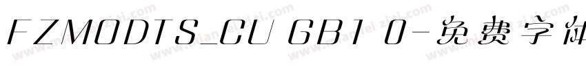 FZMODTS_CU GB1 0字体转换